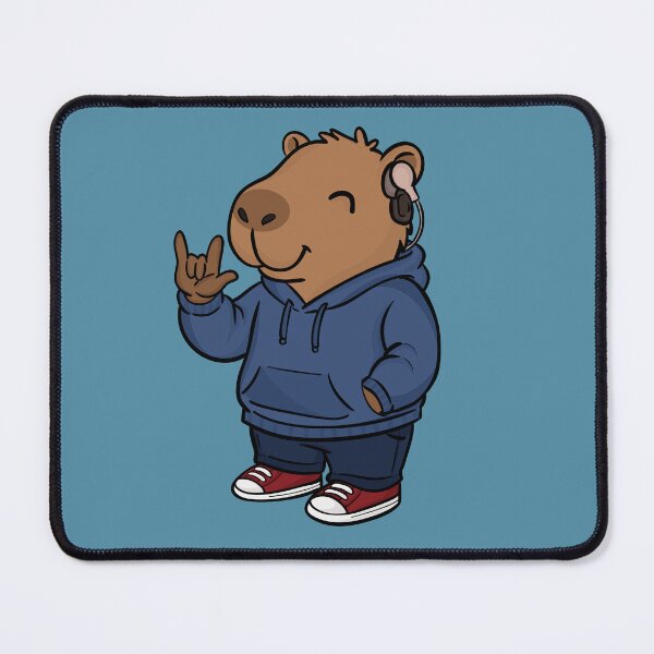 Item preview, Deaf Capybara with Cochlear Implant designed and sold by rmcbuckeye.