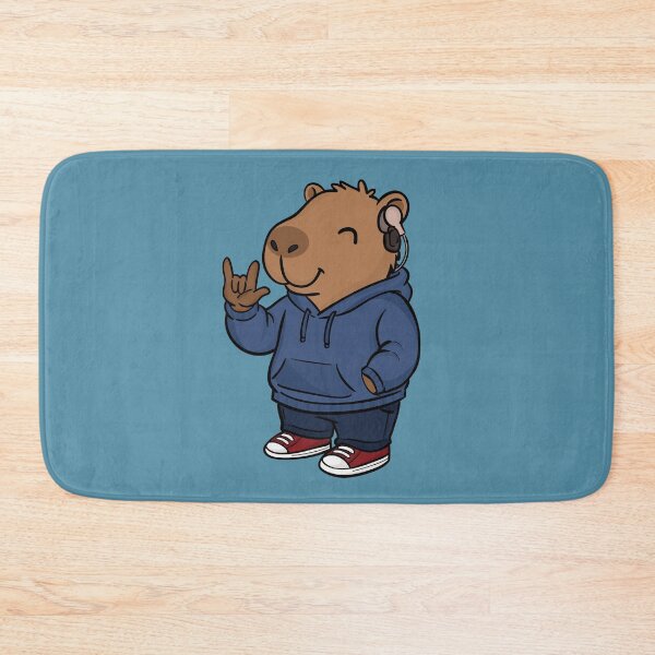 Item preview, Deaf Capybara with Cochlear Implant designed and sold by rmcbuckeye.