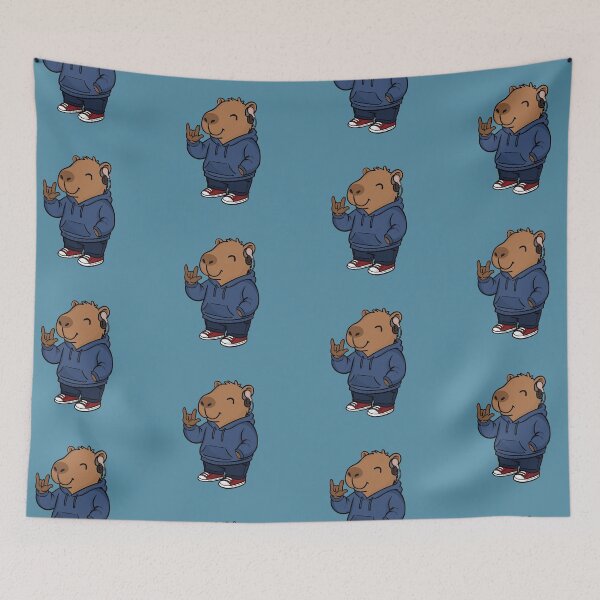 Item preview, Deaf Capybara with Cochlear Implant designed and sold by rmcbuckeye.