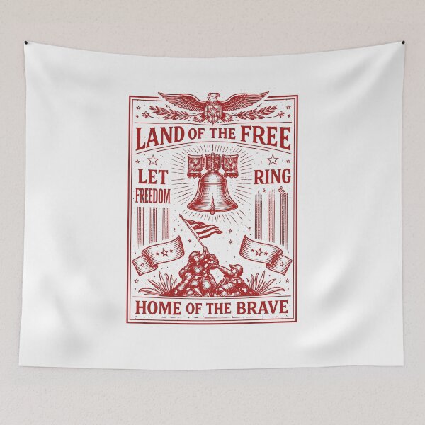 Item preview, Land of the Free, Home of the Brave T-Shirt designed and sold by Matinez Pink.