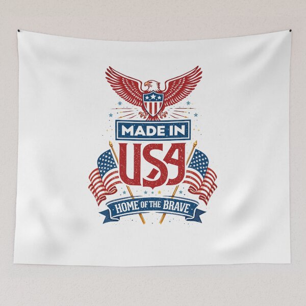 Item preview, Made in USA Patriotic T-Shirt designed and sold by Matinez Pink.