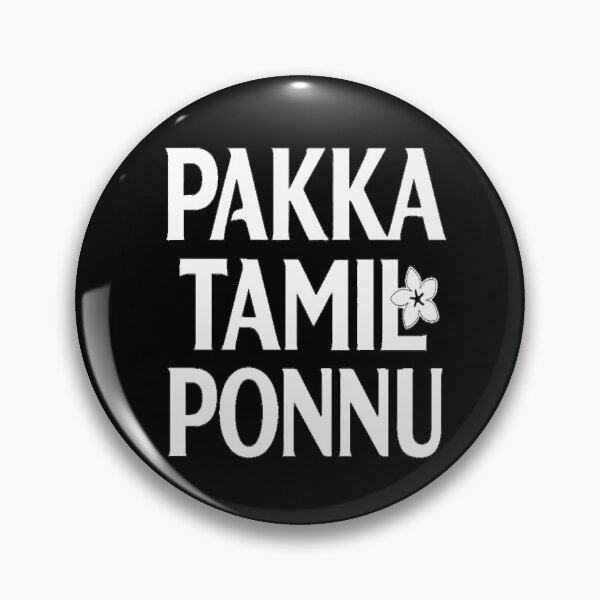 Item preview, Pakka Tamil Ponnu Minimal White Typography Design | Cute Tamil Girl Aesthetic designed and sold by Globalcitytees.