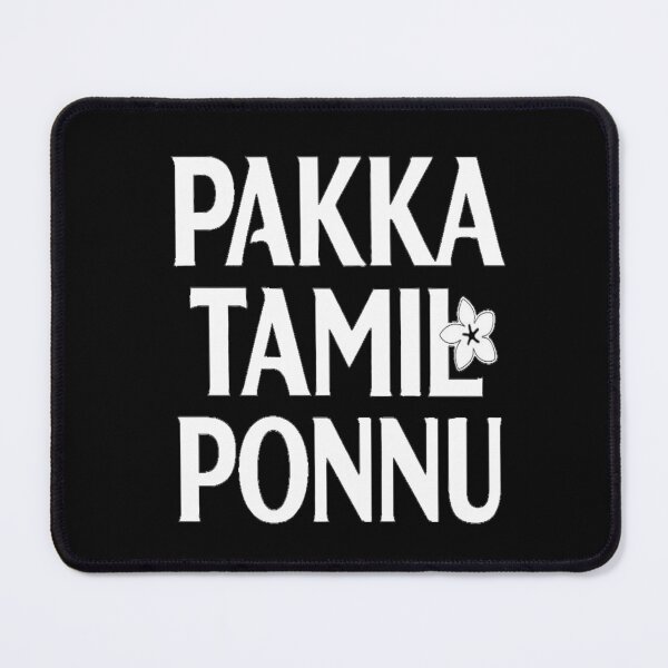 Item preview, Pakka Tamil Ponnu Minimal White Typography Design | Cute Tamil Girl Aesthetic designed and sold by Globalcitytees.