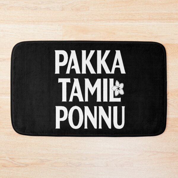 Item preview, Pakka Tamil Ponnu Minimal White Typography Design | Cute Tamil Girl Aesthetic designed and sold by Globalcitytees.