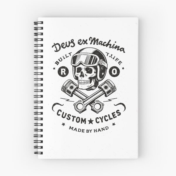 Item preview, Deus Ex Machina Custom Cycles Skull T-Shirt designed and sold by Matinez Pink.