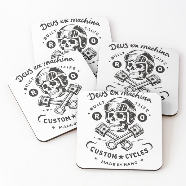 Item preview, Deus Ex Machina Custom Cycles Skull T-Shirt designed and sold by Matinez Pink.