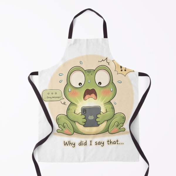 Item preview, Frog Oversharing Social Anxiety Cute Mood designed and sold by Sadia Jannat.