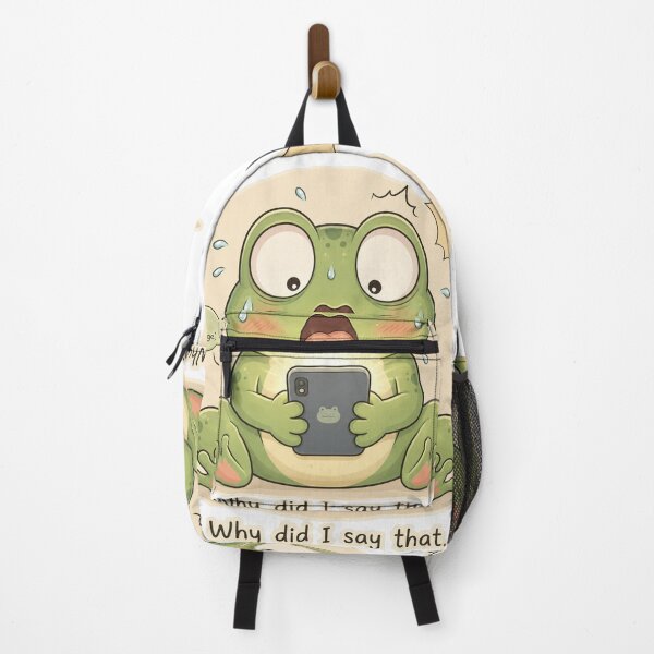 Item preview, Frog Oversharing Social Anxiety Cute Mood designed and sold by Sadia Jannat.