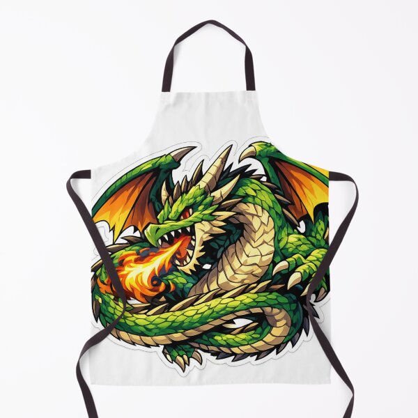 Item preview, Mighty Dragon Mascot - Mythical Fire-Drake Anime Style Graphic designed and sold by Sticker Hubs.