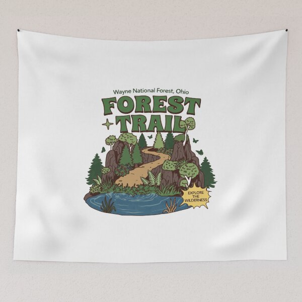 Item preview, Wayne National Forest, Ohio Forest + Trail Explore The Wilderness Hiking Adventure designed and sold by Simsimah26Parks.