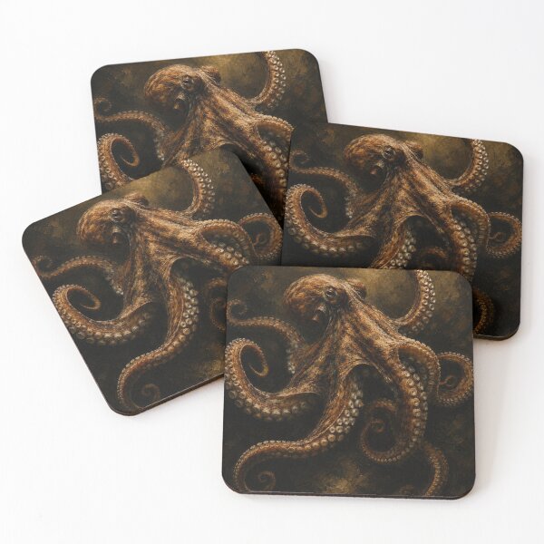 Item preview, Golden Depths: Baroque Octopus designed and sold by Kimberly Palmer.