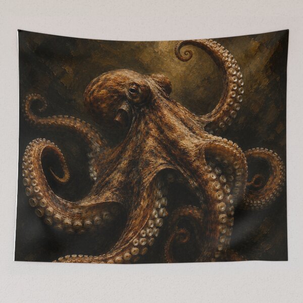 Item preview, Golden Depths: Baroque Octopus designed and sold by Kimberly Palmer.