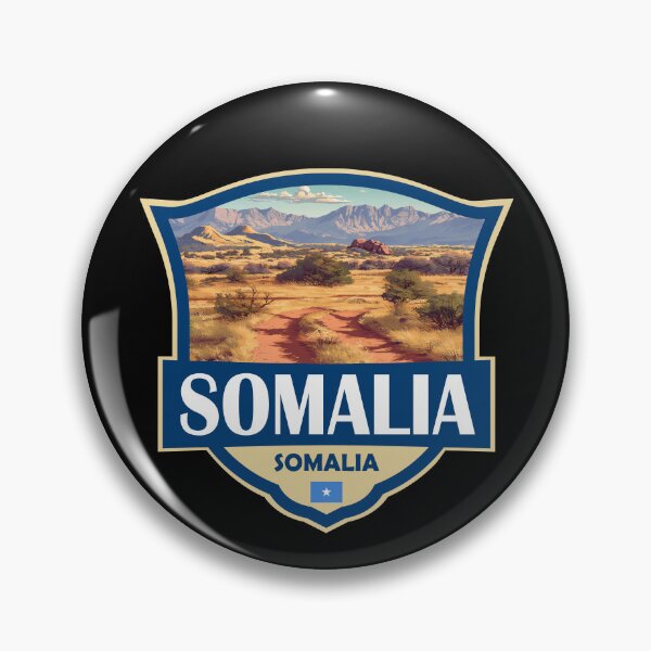 Item preview, Somalia Illustration Retro Badge designed and sold by KrisSidDesigns.