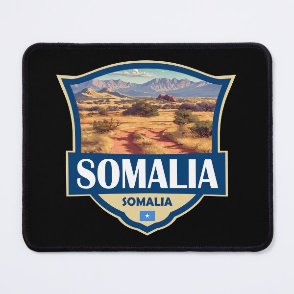 Item preview, Somalia Illustration Retro Badge designed and sold by KrisSidDesigns.