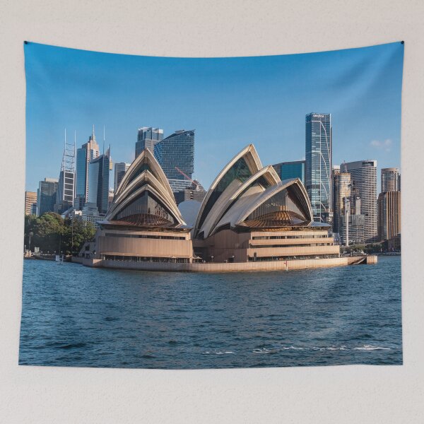 Item preview,  Sydney City Skyline from the Harbour - Global Icon | Modern Australian Fine Art designed and sold by Ross.A.Campbell.