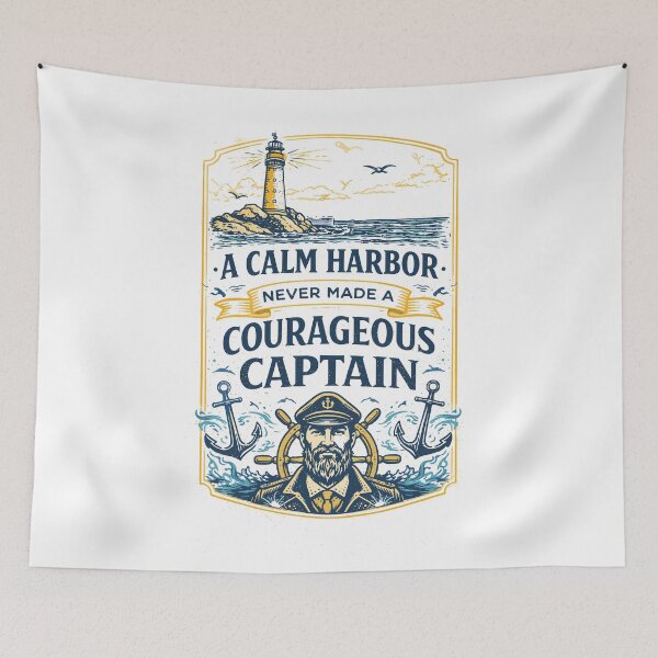 Item preview, Nautical Courage Captain T-Shirt designed and sold by Matinez Pink.