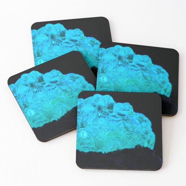 Item preview, Hyalite Opal Under UV – Macro Photo designed and sold by MacroStones.