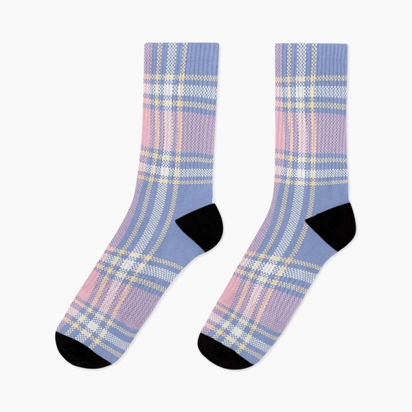 Item preview, Pastel Blue Pink Plaid Seamless Background designed and sold by PowerAntShop.