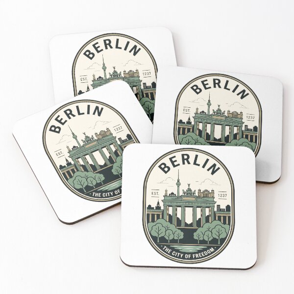 Item preview, Vintage Berlin Germany Skyline Travel Badge designed and sold by k3rstman1.