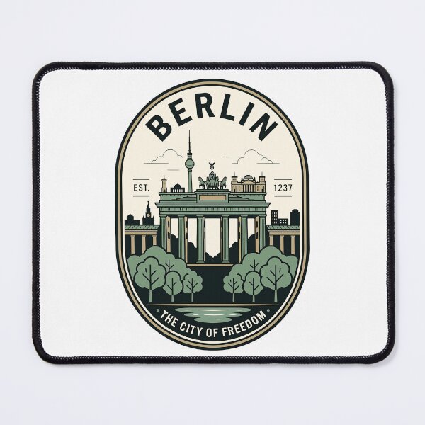 Item preview, Vintage Berlin Germany Skyline Travel Badge designed and sold by k3rstman1.