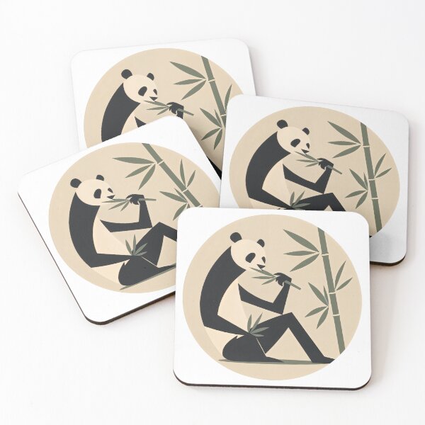 Item preview, T-Shirt - Sticker - Minimalist Panda Harmony designed and sold by ForeverPrintsOK.