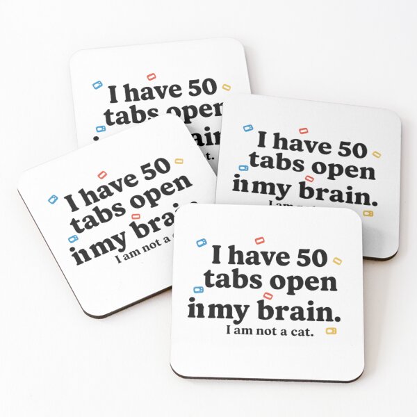 Item preview, 50 Tabs Open In My Brain - Funny Mental Chaos designed and sold by SEVEN ART PRODUCT.