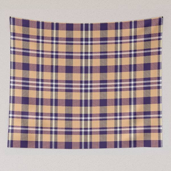 Item preview, Beige Navy Tartan Check Seamless Pattern designed and sold by PowerAntShop.