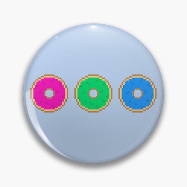 Item preview, Poly Pixel Pride Donuts designed and sold by Lilac-Cat.