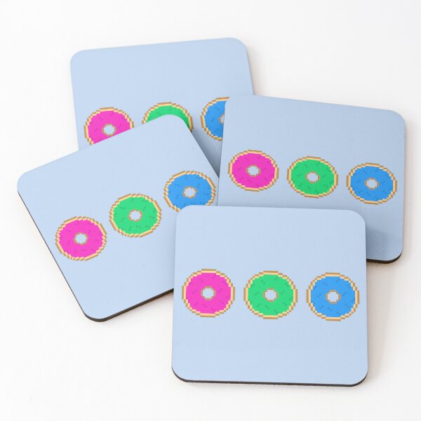 Item preview, Poly Pixel Pride Donuts designed and sold by Lilac-Cat.