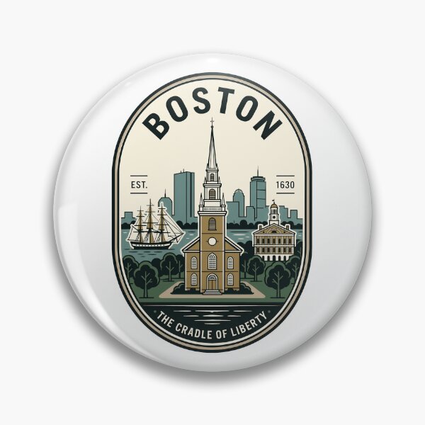 Item preview, Vintage Boston Massachusetts Cradle of Liberty Badge designed and sold by k3rstman1.