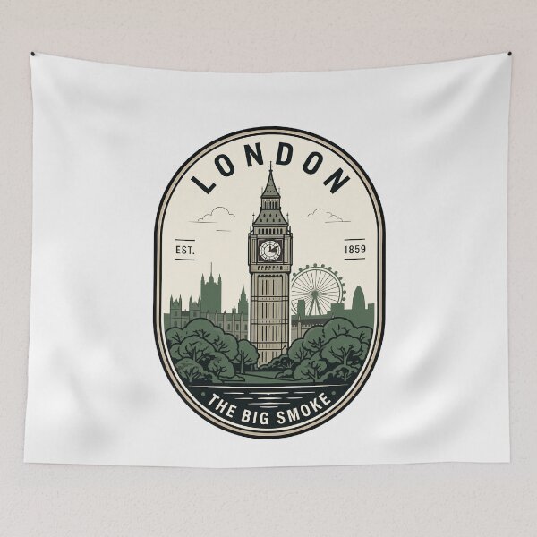 Item preview, Vintage London Skyline Big Ben Travel Badge designed and sold by k3rstman1.
