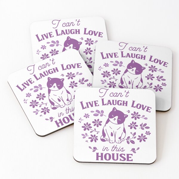 Item preview, Live Laugh Love Cat T-Shirt designed and sold by Matinez Pink.