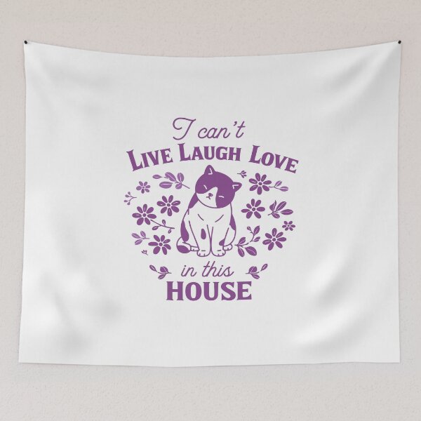 Item preview, Live Laugh Love Cat T-Shirt designed and sold by Matinez Pink.