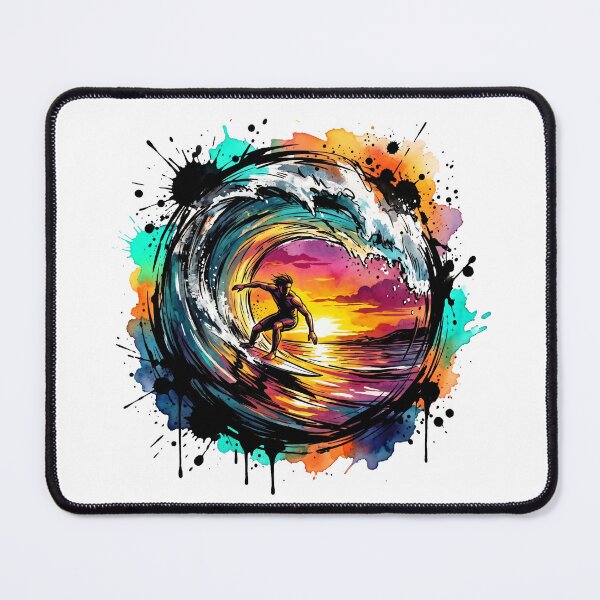 Item preview, The Sunset Barrel: Deconstructed Ink Surfer designed and sold by OnikaD art.