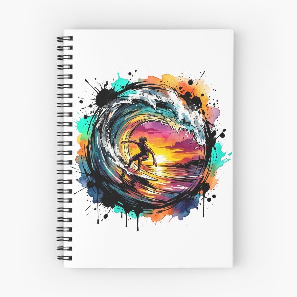 Item preview, The Sunset Barrel: Deconstructed Ink Surfer designed and sold by OnikaD art.