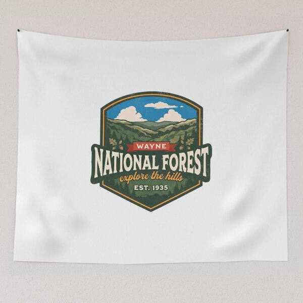 Item preview, Wayne National Forest Explore The Hills Ohio Hiking Camping Nature Lover Adventure designed and sold by Simsimah26Parks.