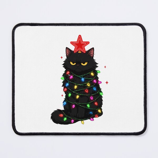 Item preview, Black Cat Christmas Lights designed and sold by UniTeeCo.