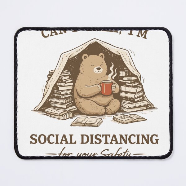 Item preview, Social Distancing Bear T-Shirt designed and sold by Matinez Pink.
