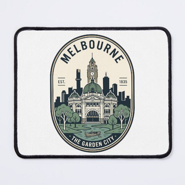 Item preview, Vintage Melbourne Australia Garden City Travel Badge designed and sold by k3rstman1.