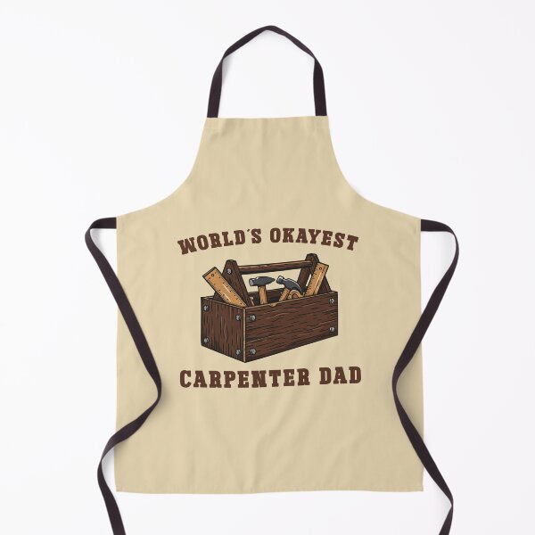 Item preview, World's Okayest Carpenter Dad - Funny Vintage Toolbox designed and sold by Dmetalx Art Apparel.