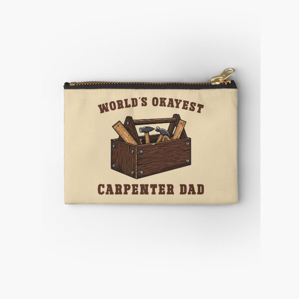 Item preview, World's Okayest Carpenter Dad - Funny Vintage Toolbox designed and sold by Dmetalx Art Apparel.