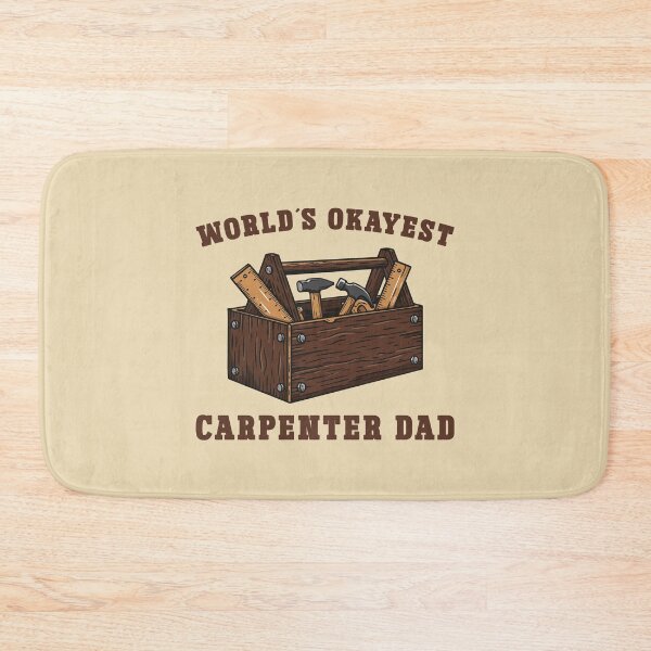 Item preview, World's Okayest Carpenter Dad - Funny Vintage Toolbox designed and sold by Dmetalx Art Apparel.