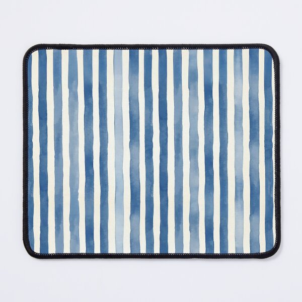 Item preview, Watercolor Navy Blue Stripes designed and sold by Miller Designs Print & Pattern.