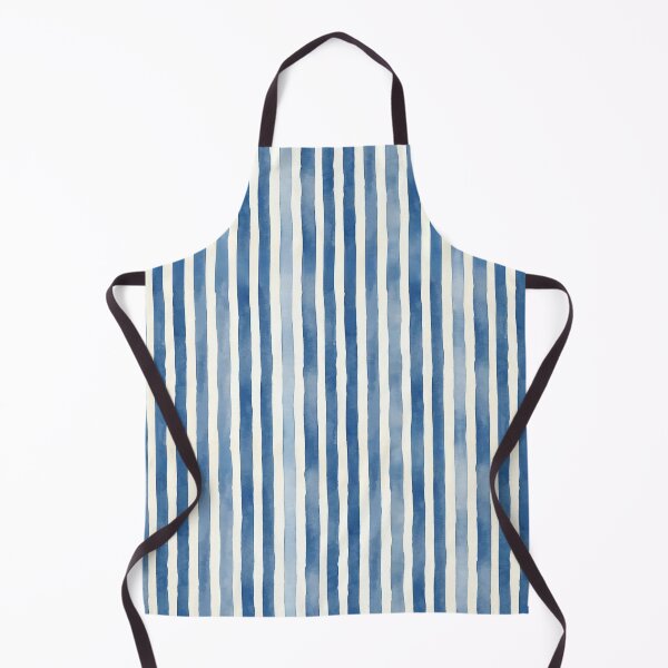 Item preview, Watercolor Navy Blue Stripes designed and sold by Miller Designs Print & Pattern.