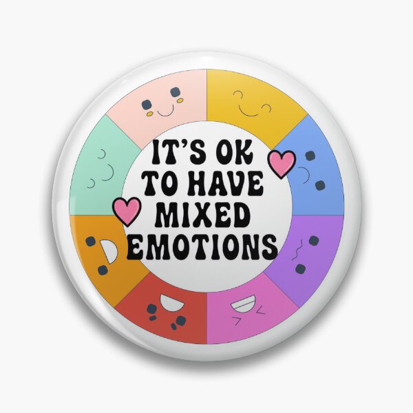 Item preview, It’s OK To Have Mixed Emotions Rainbow Feelings Wheel designed and sold by The Sandy Design Store.
