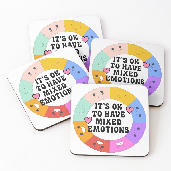 Item preview, It’s OK To Have Mixed Emotions Rainbow Feelings Wheel designed and sold by Sandy's Cheeky Studio.