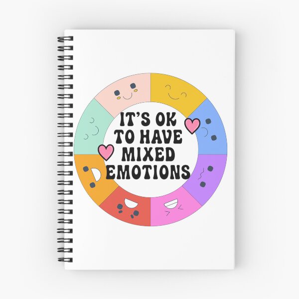 Item preview, It’s OK To Have Mixed Emotions Rainbow Feelings Wheel designed and sold by The Sandy Design Store.
