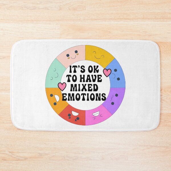 Item preview, It’s OK To Have Mixed Emotions Rainbow Feelings Wheel designed and sold by The Sandy Design Store.