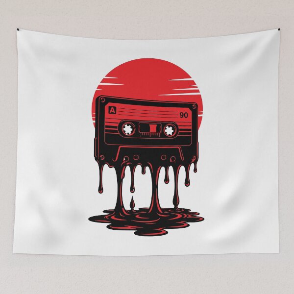 Item preview, Melting Retro Cassette Sunset designed and sold by UniTeeCo.