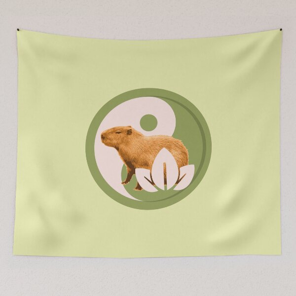 Item preview, Zen Capybara Yin Yang Peaceful Nature Art designed and sold by Vac1.